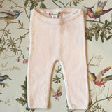Bonpoint Pale Pink Cashmere Leggings: 12 Months