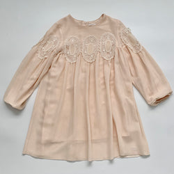 Chloé Teen Girl Blush Pink Lace Party Dress Secondhand Preowned Preloved Used