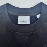 Burberry Black Sweatshirt With Burberry Check Trim: 8 Years