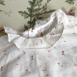 Bonpoint White Floral Print Blouse With Matching Knickers: 6 Months