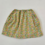 Caramel Neon Liberty Print Cotton Skirt: 3 Years