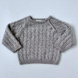 Marie-Chantal Grey Cable Knit Cashmere Jumper: 18 Months