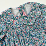 La Coqueta Smocked Floral Dress With Scallop Collar: 3 Years