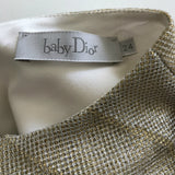 Baby Dior Gold Tulle Party Dress: 24 Months
