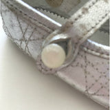 Baby Dior Silver Mary-Jane Style First Walker Shoes: Size 20