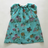 Gucci Turquoise Silk Floral Dress: 3 Years