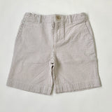 Marie-Chantal Taupe And White Seersucker Shorts: 5 Years