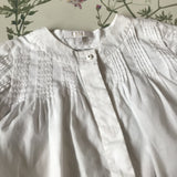 Chloé White Cotton Blouse With Pintuck Detailing: 2 Years
