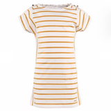 Chloé Mustard And White Stripe Cotton Dress: 8 Years