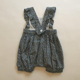 Olivier Baby Liberty Print Romper With Ruffle Straps