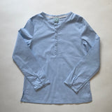 C de C Pale Blue Cotton Collarless Shirt: 8 Years