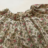 Bonpoint Liberty Print Blouse With Ruched Neckline: 3 Years