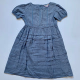 Bonpoint Dusty Blue Dress With Puff Sleeves: 6 Years