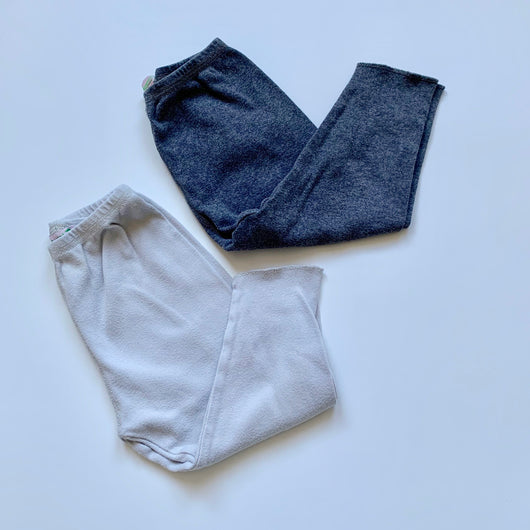 Bonpoint Set of Two Grey Cotton Leggings: 12 Months