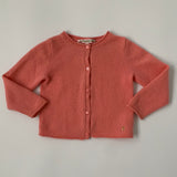 Bonpoint Candy Pink Cashmere Cardigan: 12 Months