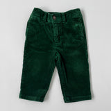 Ralph Lauren Green Cord Trousers: 9 Months