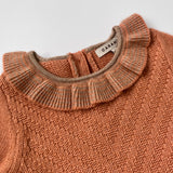 Caramel Apricot Cashmere Mix Knitted Dress: 4 Years