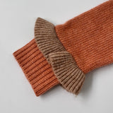 Caramel Apricot Cashmere Mix Knitted Dress: 4 Years