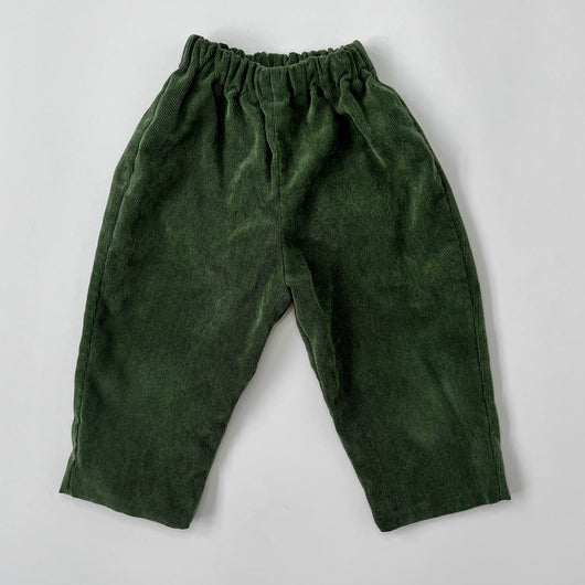 Amaia Green Cord Trousers: 12 Months