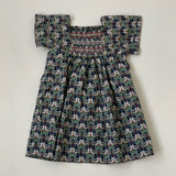 Bonpoint Singing Bird Liberty Print Cotton Dress: 18 Months