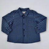 Bonpoint Blue Check Shirt With Collar And Pocket: 2 Years