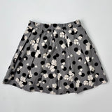 Bonpoint Grey Floral Print Cotton Skirt: 6 Years