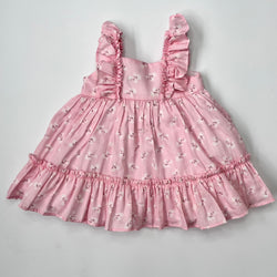 Benedita Pink Floral Dress: 12 Months