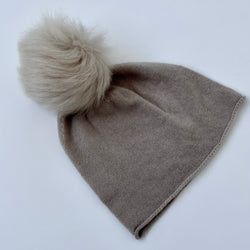 Belle Enfant Cashmere Mix Hat With Pom: 5-6 Years