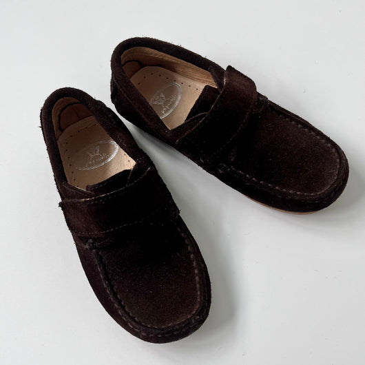 Papouelli Brown Suede Shoes: Size EU 26