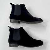 Papouelli Black Velvet Boots: Size EU 35
