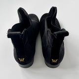Papouelli Black Velvet Boots: Size EU 35