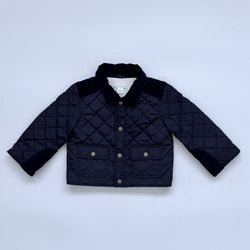 Marie-Chantal Navy Padded Riding Jacket: 24 Months