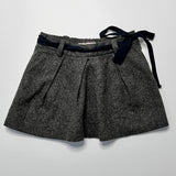 Bonpoint Grey Metallic Wool Mix Skirt: 3 Years