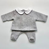 Jacadi Grey Baby Set: 3 Months