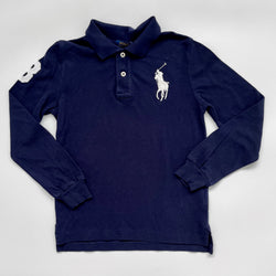 Ralph Lauren Navy Long Sleeve Polo Shirt: 7 Years