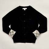 Burberry Black Cashmere Cardigan With Contrast Cuffs: 5 Years