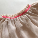 Marie-Chantal Pale Pink Silk Dress With Neon Trim: 12 Months (Brand New)