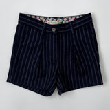Bonpoint Navy Shorts With Liberty Print Trim: 6 Years (Brand New)