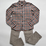 Bonpoint Brushed Cotton Flannel Check Shirt: 10 Years