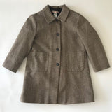 Bonpoint Prince Of Wales Check Wool Coat With Fleece Lining: 6 Years