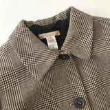 Bonpoint Prince Of Wales Check Wool Coat With Fleece Lining: 6 Years