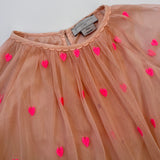 Stella McCartney Blush Pink Heart Tulle Dress: 6 Years