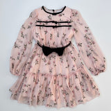 Monnalisa Girls Rose Print Tulle Party Dress Secondhand Used Preloved Preowned