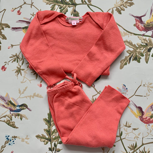 Bonpoint Apricot Cotton Top And Leggings Set: 2 Years