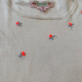 Bonpoint Short Sleeve T-Shirt With Roses: 8 Years