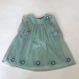 I Love Gorgeous Aqua Tulle Dress: 6-12 Months