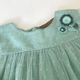 I Love Gorgeous Aqua Tulle Dress: 6-12 Months
