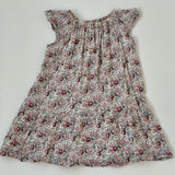 Bonpoint Gauzy Print Dress With Flutter Sleeves: 6 Years