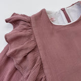 La Coqueta Dusty Pink Dress With Frill: 7 Years