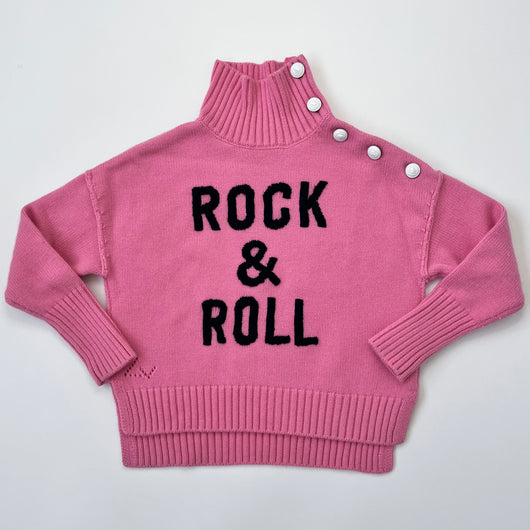 Zadig & Voltaire Girls Pink Rock & Roll Wool Knit Secondhand Used Preloved